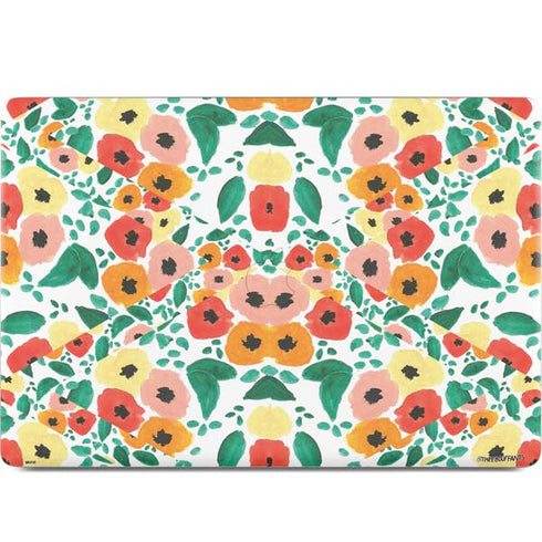 Bouffants and Broken Hearts Geometric Flowers MacBook Skins
